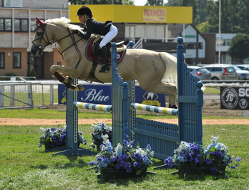 Claudia Moore and Shalom Gigalo triumph in the AGA Pony Bronze League 148cm Final